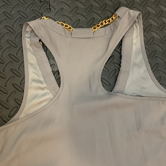 ANAMA | Gold Chain Accent Racer-back Dress - Picture 8 of 9